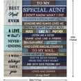 thumbnail image 3 of XZYG Aunt Gifts Blanket Gifts for Aunt Aunt Gifts from Niece Best Aunt Ever Gifts Aunt Birthday Gift Birthday Gifts for Aunt Aunt Gifts for Christmas Cool Auntie Gifts from Nephew (30*40inch), 3 of 9