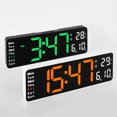 thumbnail image 3 of Inteprter Reloj de con cuenta regresiva y control remoto, pantalla Digital grande para sincronización precisa Electrónica naranja blanca, 3 of 6