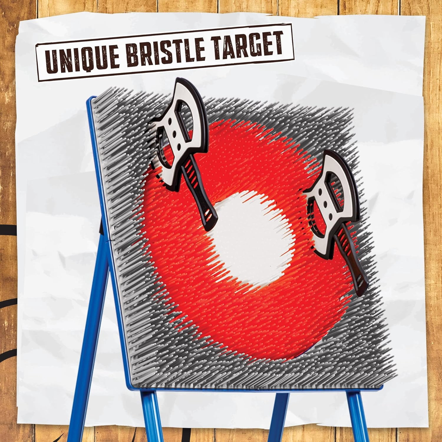 Axe Throwing and Lawn Darts Target Set - ××Axe Throwing Target and 2-in-1 Combo Backyard Game for Indoor and Outdoor Use