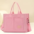 thumbnail image 2 of Stylago Canvas Tote Bag for Women Adjustable Strap Crossbody Shoulder Handbag Heavy Duty Multiple Pockets College Purses Pink, 2 of 4