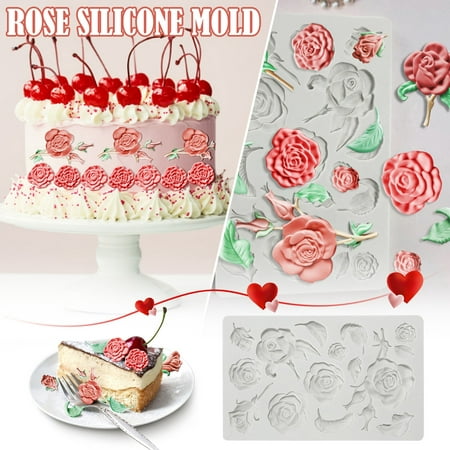 

Epoxy Baking Tools Rose Molds Molds Fondant DIY Cake Decoration Decoration Clays Silicone Aromatherapy Flower Cake Mould