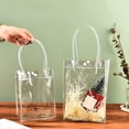 thumbnail image 4 of YIEMEEN Clear Gift Bag with Handle,Reusabled Plastic Small Gift Bag for Party Gift, 4 of 14
