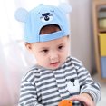 thumbnail image 2 of URMAGIC Kids Boy Girl Cartoon Bear Baseball Cap Sun Protection Bomber Hat Visors Hats, 2 of 9