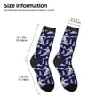 thumbnail image 2 of Kdxio Abstract Skiing Print Children's Socks for Daily Wear and Sports Use Colorblock Mid-Calf Design Breathable Material, 2 of 5