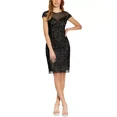 thumbnail image 1 of Adrianna Papell Robe Fourreau à Sequins pour Femmes, Noir Gunmetal, 10, 1 of 1