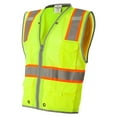 thumbnail image 2 of Kishigo - Premium Brilliant Series® Heavy-Duty Class 2 Safety Vest | Reflective and High Visibility ANSI Safety Vest | Pack of 2 - Size XL, 2 of 5