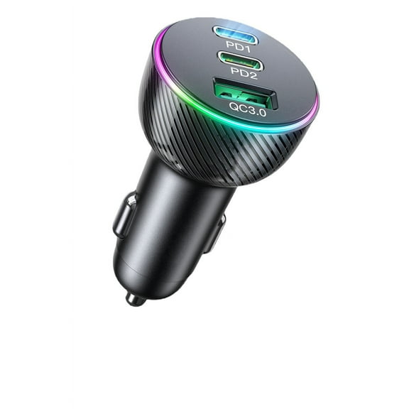 70W USB C Car Charger, Dual PD35W & QC3.0 Super Fast Charging for Car Charger, Compatible with iPhone 14 Pro Max/14 Plus/13 Pro Max/iPad Pro,Samsung Galaxy S23Ultra/S22/S21,Google Pixel,iPad,Laptops