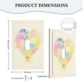 thumbnail image 5 of ZICANCN Outlet Covers Wall Plate, Colorful Heart Light Switch Cover Decorative, Duplex Toggle Combo 1-Gang, 5 of 9