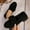 Black, variant on Viluyesy Womens Dressy Loafers, Low Heels Bowknot Shallow Comfort Fashion Work Ballet Flats Orange US6