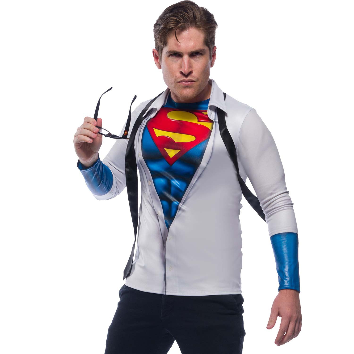 schot Belangrijk nieuws personeelszaken Mens Photo Real Superman Halloween Costume Top - Walmart.com