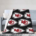 thumbnail image 1 of Manta de microfibra ultrasuave de los Kansas City Chiefs. Manta de microfibra de lujo para todas las estaciones, cálida para ropa de cama, sofá y viajes., 1 of 5