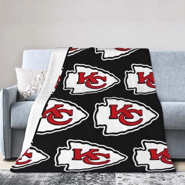 Manta de microfibra ultrasuave de los Kansas City Chiefs. Manta de microfibra de lujo para todas las estaciones, cálida para ropa de cama, sofá y viajes.
