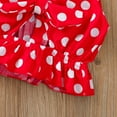thumbnail image 5 of Fesfesfes Baby Clothing Toddler Girls Sleeveless Polka Dot Bow Shirt Shorts 2pc Outfit Set, 5 of 9