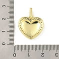 thumbnail image 3 of 1 Pcs Heart Pendant Charms Rack Plating Brass Micro Pave Cubic Zirconia Pendant Long-Lasting Plated Heart Real 18K Gold Plated Metal Charms for DIY Necklace Bracelet Earring Jewelry Craft Making, 3 of 3