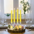 thumbnail image 4 of 8 Pack 10 Inch Yellow Spiral Taper Candle Set, 7/8 Inch Unscented Driples Candlesticks for Home Decoration, 6-7 Hours Burn, 4 of 8
