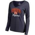 thumbnail image 2 of Women's Navy Auburn Tigers Victory Script Long Sleeve T-Shirt, 2 of 3