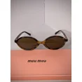 thumbnail image 2 of Miu Miu Sunglasses Oval Regard Havana/Brown lens Cheetah Frame - MUO4ZS 19P2Z1, 2 of 6