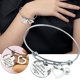 thumbnail image 2 of De Acero Inoxidable Caminar Dios Hacer Hermana Nunca Hermana Sola Camino PulserasA Seguro Que Estamos Bangle Pulseras, 2 of 4