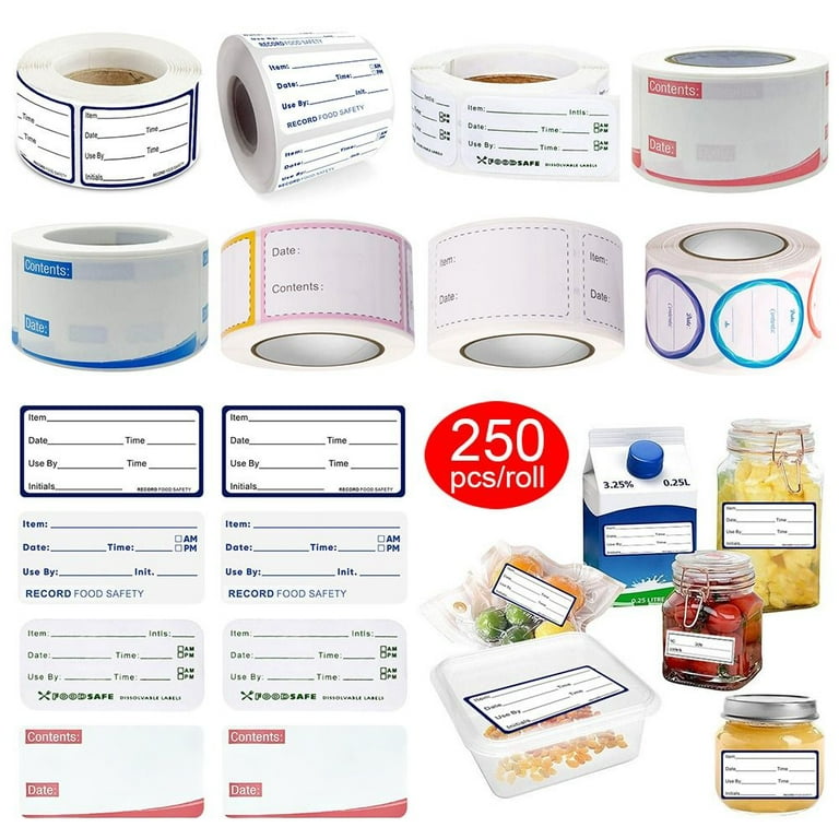 Removable Freezer Date Labels Stickers, 200pcs/roll 1 x 3 Inch Food Storage  Stickers Blank Kitchen Labels Self-Adhesive Date Labels Color Coding Frozen  Label Holders Stickers for Food Containers - Yahoo Shopping