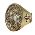 thumbnail image 3 of Brass Jesus Christ Cross Ring Religious Details Jewelry BR508 US Size 8, 3 of 15