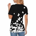 thumbnail image 5 of Edvintorg Blouses for Women Plus Size Fashion Lightweight Crew Neck Short Sleeve Casual Tops Women's Clothes Black L, 5 of 5