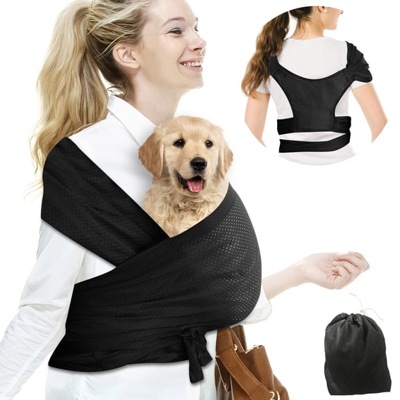 Mozhitti Dog For Small Dogs Front Facing Dog Sling Hands Cat Pet Sling Double Shoulder Strap Design Cat Sling Anxiety Cat Sling For Outdoor Travel Walking