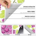 thumbnail image 3 of Ryvnso Grapes Leaves Dish Drying Mat for Kitchen Countertop 18x24 Large Dish Pad Drainer Rack Dish Sink Mats, 3 of 7
