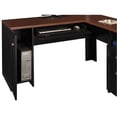 thumbnail image 3 of Pemberly Row L-Shaped Wood Computer Desk in Black, 3 of 4
