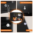 thumbnail image 6 of STANI Wall Mount Metal Cabinet with Adjustable Shelves, Wall Hanging Garage Storage Cabinets with Up-Flip Doors,Lockable Tool Chest Cabinet for Garage Basement, 6 of 12