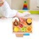 thumbnail image 3 of Juguete de simulación de comida de madera para niños en edad preescolar, juego de rol clásico, casa de juego para cortar comida, regalo para niños Desierto 9pcs, 3 of 8