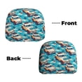 thumbnail image 3 of Headrest Covers for Cars Accessories Interior for Women Men 2Pcs - coconut tree travel SUV Head Rest Cover for Car Decorations, Car Headrest Cover for Car Decor Interior, 3 of 8