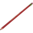 thumbnail image 3 of Ticonderoga Erasable Colored Pencils, 2.6 mm, 2B (#1), Carmine Red Lead, Carmine Red Barrel, Dozen (14259), 3 of 10