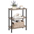 thumbnail image 3 of HOOBRO 3-Tier Slim End Table with Storage, Tool-Free Assembly, Greige, 3 of 10