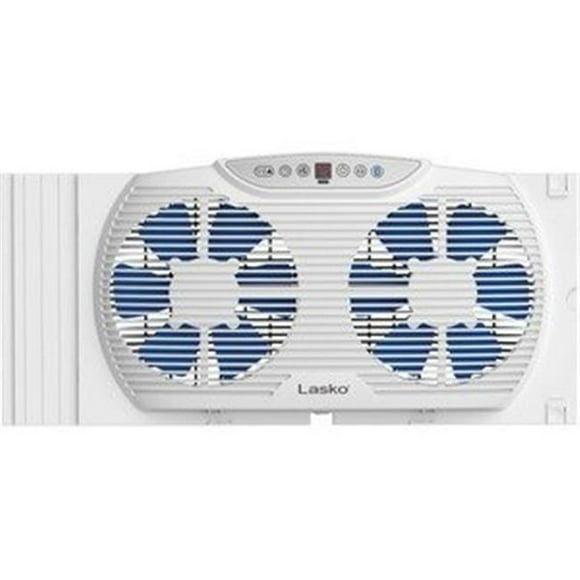 Lasko Products W09560 Twin Window Fan with Bluetooth