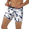 thumbnail image 2 of Sigee Navy Blue Anchors for Men's Boxer Briefs,Moisture Wicking and Breathable X-Large, 2 of 9