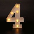 thumbnail image 1 of Decorative Letters Alphabet Letter LED Lights Luminous Number Lamp Decoration Battery Night Light Party Baby Bedroom Decoration, 1 of 5