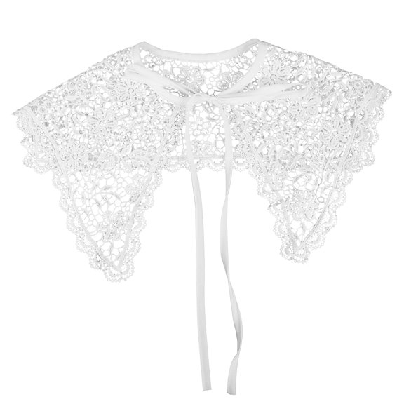 TABLZONE Lace Detachable Fake Collar for Women, Floral Design, Perfect for Special Events and Everyday Fashion