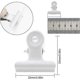 thumbnail image 2 of White - Small Bulldog Clips, 12pcs Metal Clips, 22mm Paper Binder, Multipurpose White Paper Clips For Photo, Office And Home Kitchen., 2 of 5