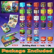 Annexfun 150 Pcs Magnetic Blocks with Light Blocks - Magnetic Building Blocks Cubes, Magnet Tiles Toys for Kids, Birthday Gifts for Boys and Girls Age 3+ Years Old