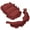 Red, variant on Pet Bed Warming Pad Strollers Mat for Outdoor Use Polyester Fabric Easy to Clean Dry Quick Pushchair Cushion for Travel