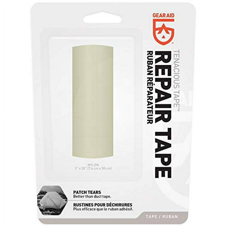 Gear Aid Tenacious Tape for Fabric Repair, White Platinum