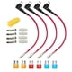 thumbnail image 1 of 4 Piezas 12V-24V Add-A-Circuit Micro2 Fuse Tap, Piggy Back Blade Portafusibles con ArnéS de Cables, 1 of 8