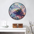 thumbnail image 4 of BZSMCE Wall Clock Acrylic Size：9.5*9.5in/11.9*11.9in Moonlit Whiskers Design Pattern Clock, 4 of 10