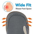 thumbnail image 5 of Women House Shoes Winter Slippers Menmory Foam Indoor Outdoor Wide 9.5，Light Gray, 5 of 8