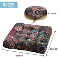 thumbnail image 7 of Square Paisley Meditation Cushion, Boho Style Floor Pillow for Sitting Comfort and Yoga Poses 22 x 22, 7 of 7
