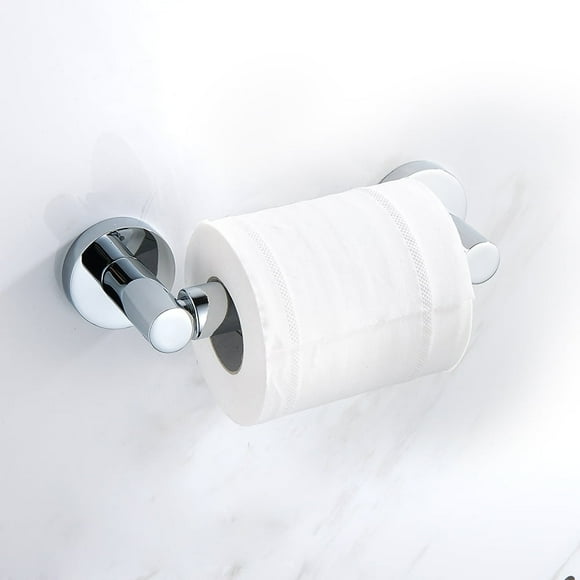 YOPTOP Classic Toilet Paper Holder Self Adhesive Bathroom Roll Holder Stick On Wall Mounted Stainless Steel Bathroom Tissue Paper Towel Roll Holder Bath Hardware Bath Accessory