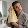 thumbnail image 6 of Celsvanis Face Towel Soft Highly Absorbent Hand Towel Breathable Quick Dry Daily Use Towels for Home Bathroom Spa Hotel Gym Travel, Yellow, 6 of 6