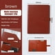 thumbnail image 4 of Carpeta de Piel A4 Carpeta de Contrato Comercial Multifuncional con Notas Carpeta de PapeleríA Comercial MarróN, 4 of 6