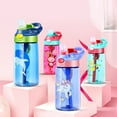 thumbnail image 3 of Heitepabg Kids Water Drinking Bottle BPA Free, Auto Push Button, Chug Lid, Carry Lightweight, Leak-Proof Water Bottle with Cute Design For Girls & Boys, 3 of 3