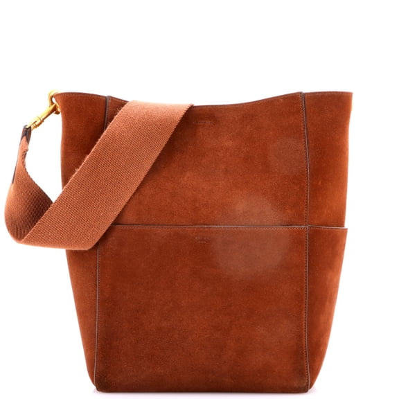 Pre-Owned Sangle Seau Bag Suede Large By Rebag